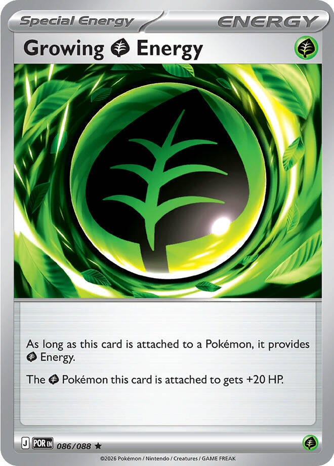 Image for Growing Grass Energy (086/088) (ME03: Perfect Order) (POR) - Pokemon