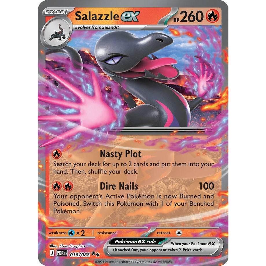Salazzle ex (016/088) (ME03: Perfect Order) - PokéBox Australia