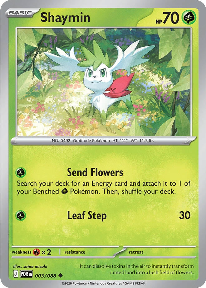Image for Shaymin (003/088) (ME03: Perfect Order) (POR) - Pokemon