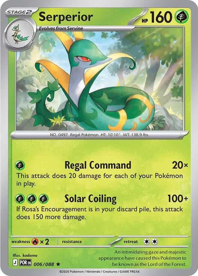 Image for Serperior (006/088) (ME03: Perfect Order) (POR) - Pokemon