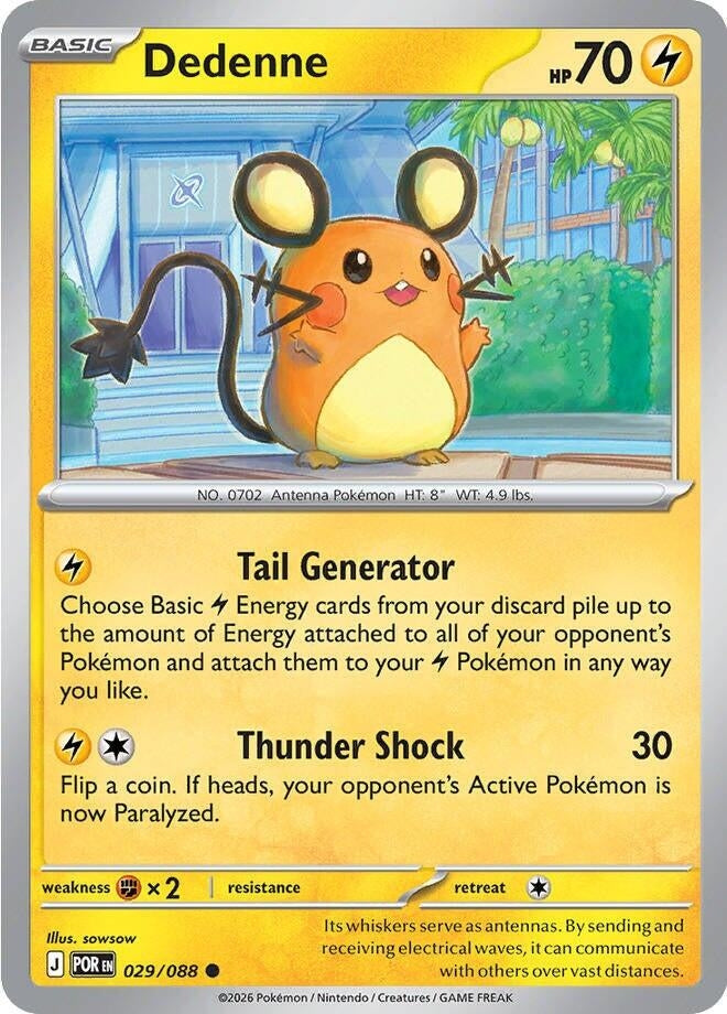 Image for Dedenne (029/088) (ME03: Perfect Order) (POR) - Pokemon