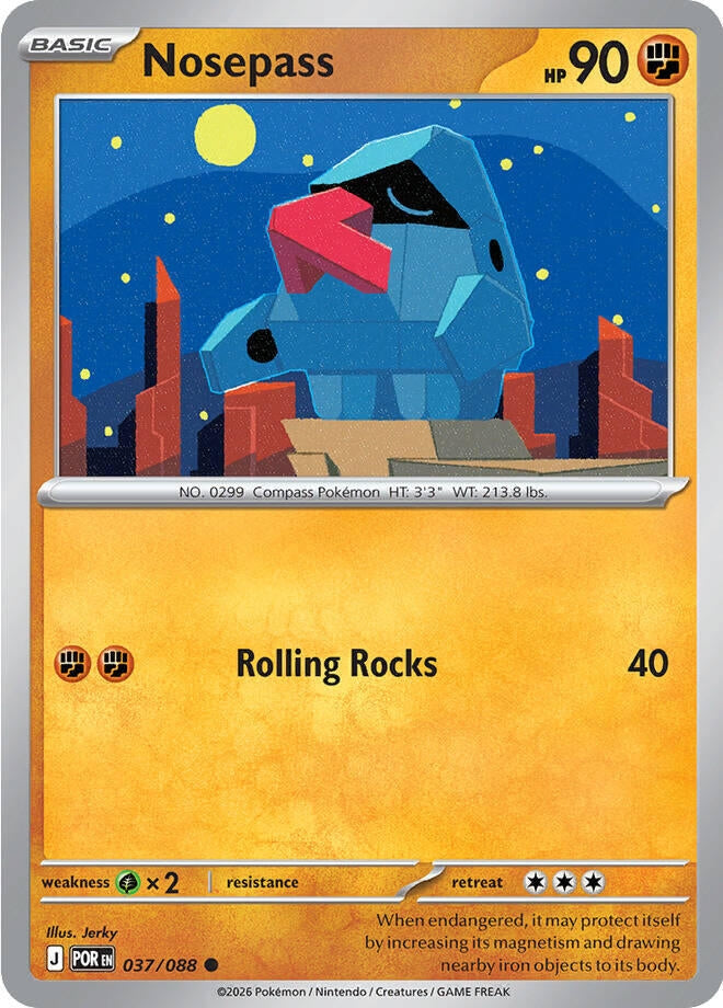 Image for Nosepass (037/088) (ME03: Perfect Order) (POR) - Pokemon