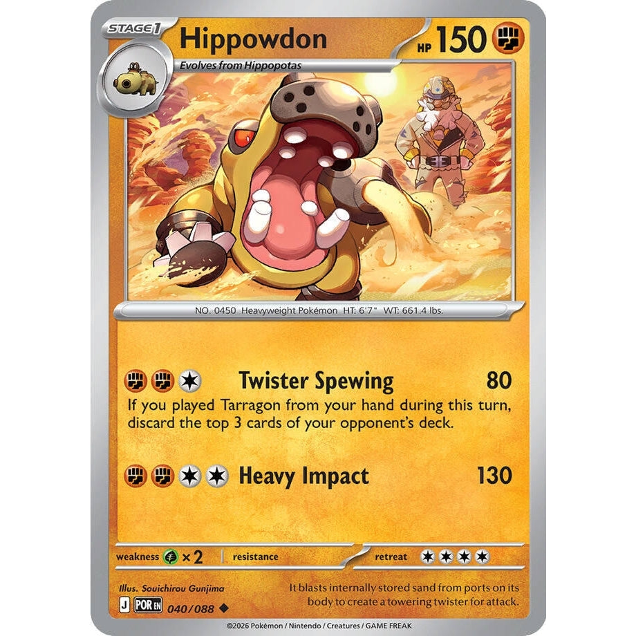 Image for Hippowdon (040/088) (ME03: Perfect Order) - Pokemon
