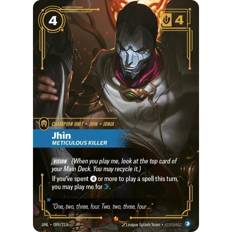 Image for Jhin - Meticulous Killer (089/219) (Unleashed) - Riftbound: League of Legends Trading Card Game