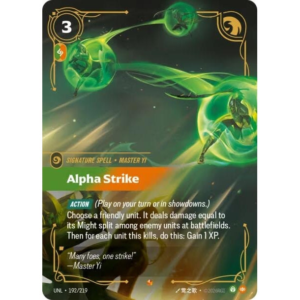 Image for Alpha Strike (192/219) (Unleashed) - Riftbound: League of Legends Trading Card Game