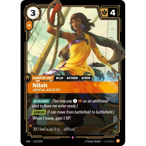 Image for Nilah - Joyful Ascetic (115/219) (Unleashed) - Riftbound: League of Legends Trading Card Game