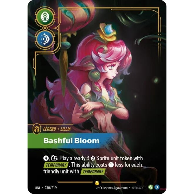 Image for Lillia - Bashful Bloom (Overnumbered) (230/219) (Unleashed) - Riftbound: League of Legends Trading Card Game
