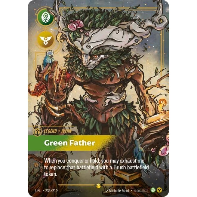 Image for Ivern - Green Father (Overnumbered) (233/219) (Unleashed) - Riftbound: League of Legends Trading Card Game