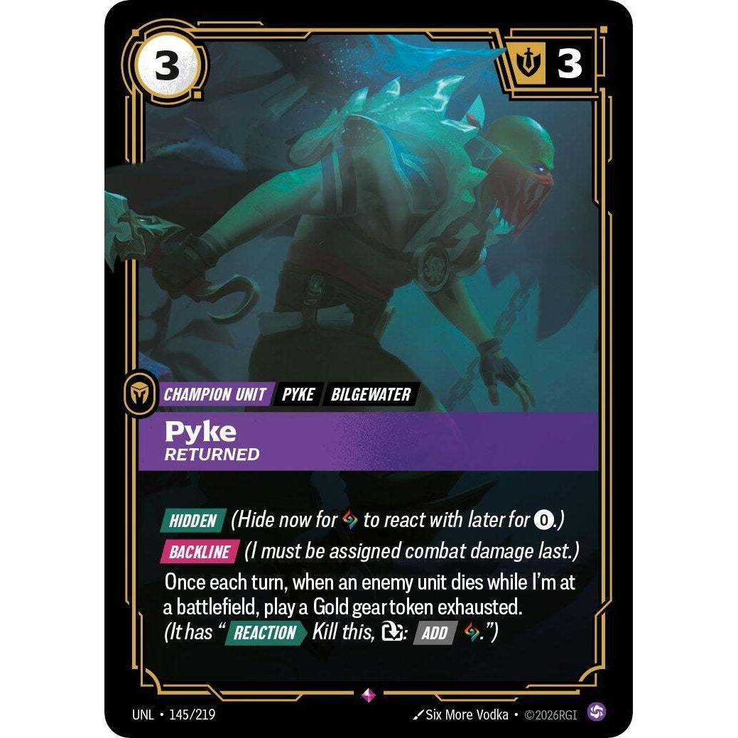 Image for Pyke - Returned (145/219) (Unleashed) - Riftbound: League of Legends Trading Card Game