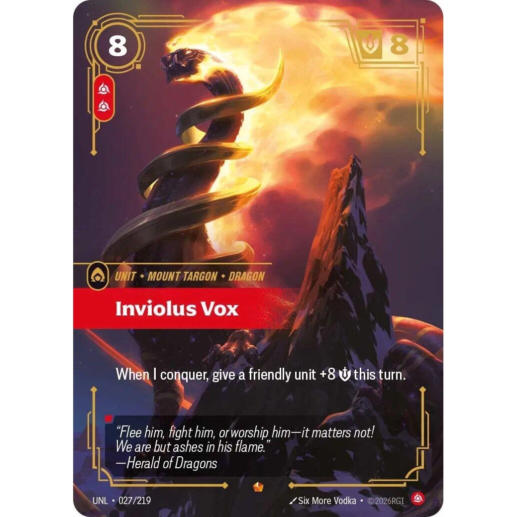 Image for Inviolus Vox (027/219) (Unleashed) - Riftbound: League of Legends Trading Card Game