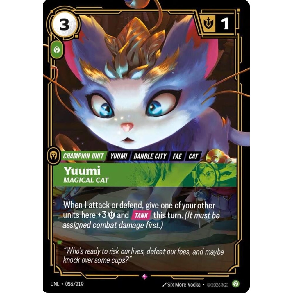 Image for Yuumi - Magical Cat (056/219) (Unleashed) - Riftbound: League of Legends Trading Card Game