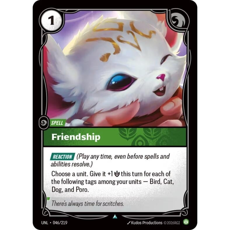 Image for Friendship (046/219) (Unleashed) - Riftbound: League of Legends Trading Card Game