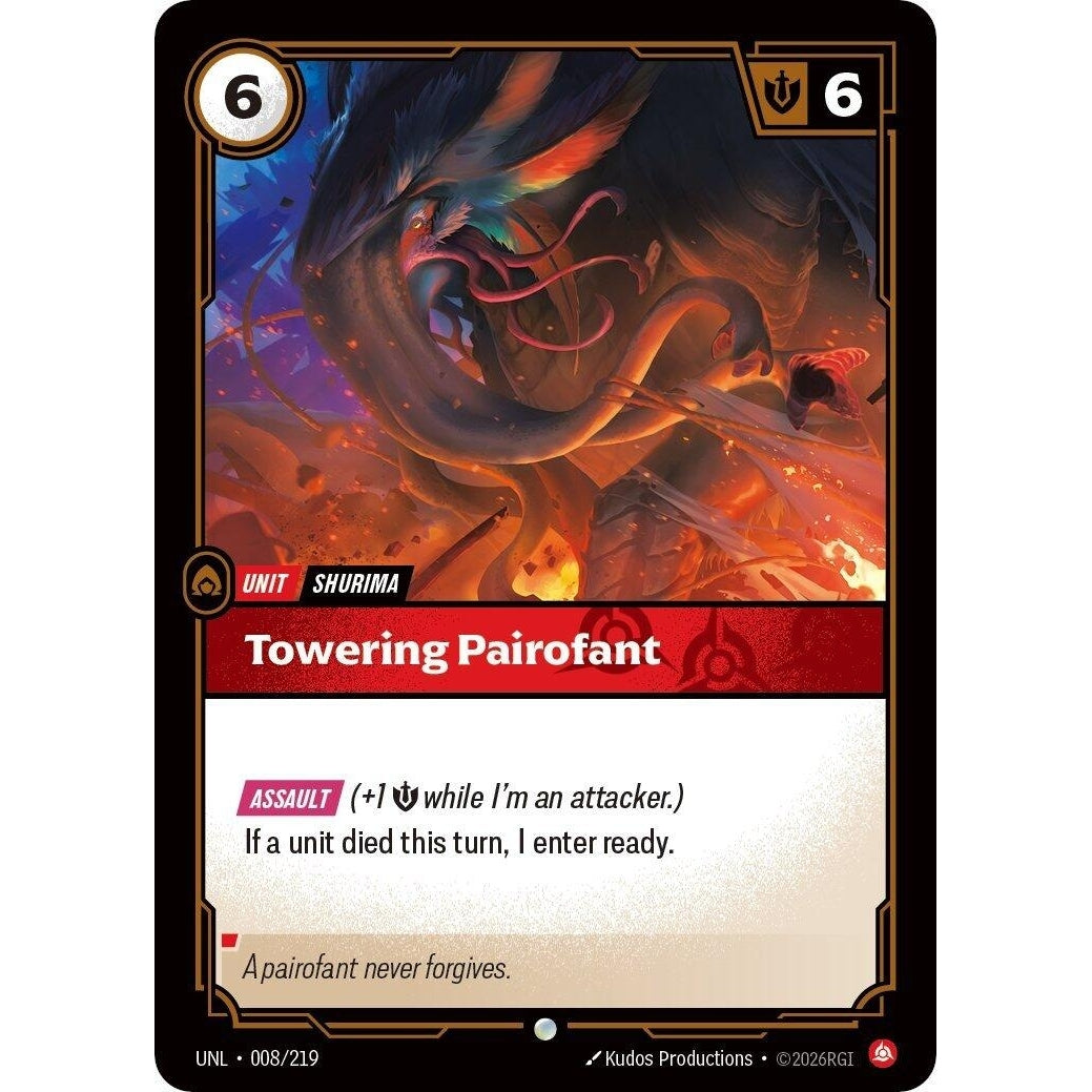 Image for Towering Pairofant (008/219) (Unleashed) - Riftbound: League of Legends Trading Card Game
