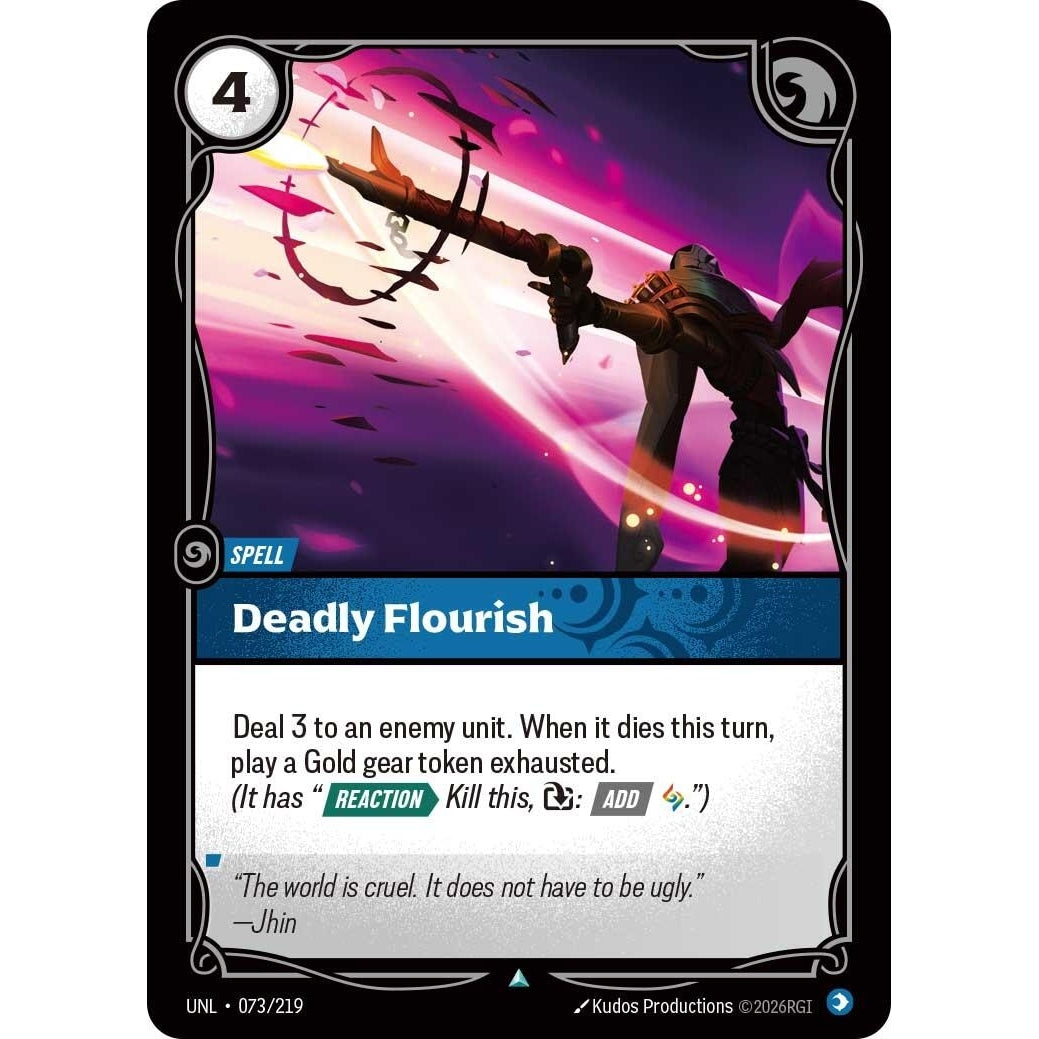Image for Deadly Flourish (073/219) (Unleashed) - Riftbound: League of Legends Trading Card Game