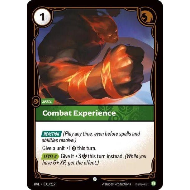 Image for Combat Experience (031/219) (Unleashed) - Riftbound: League of Legends Trading Card Game