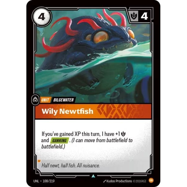 Image for Wily Newtfish (108/219) (Unleashed) - Riftbound: League of Legends Trading Card Game
