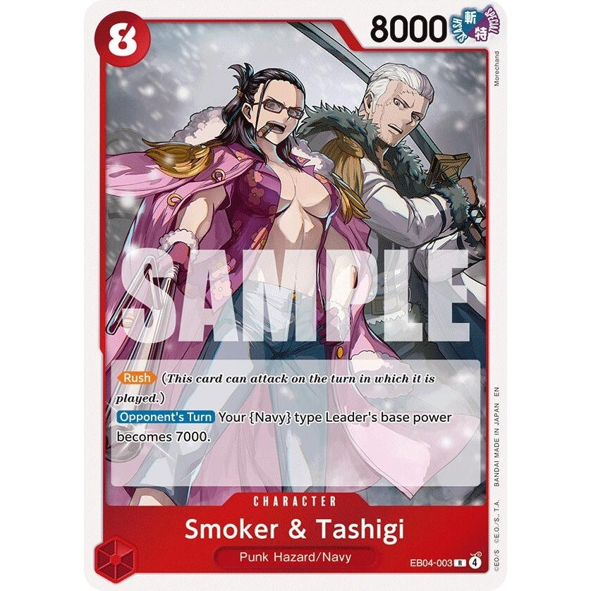 Smoker & Tashigi (EB04-003) (Adventure on Kami's Island) - PokéBox Australia