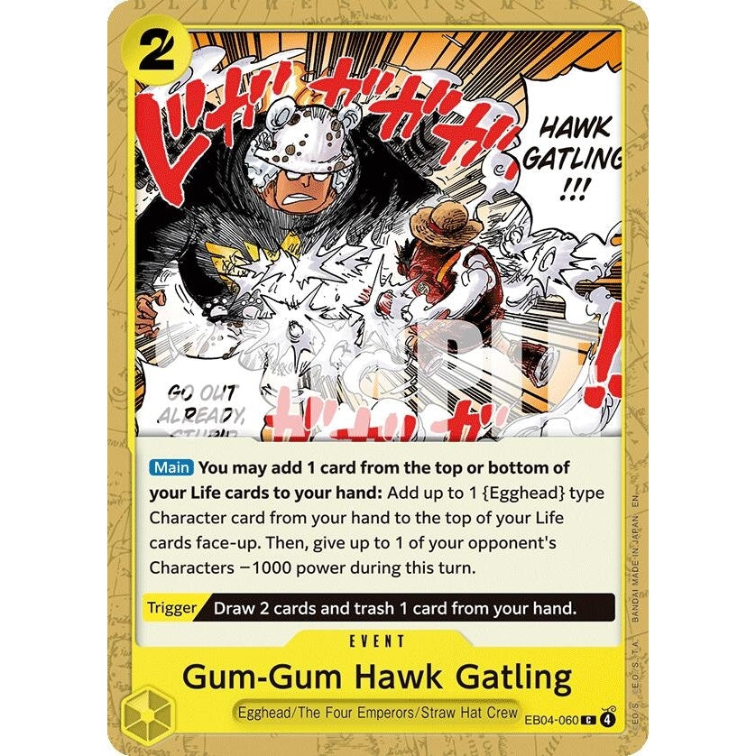 Gum-Gum Hawk Gatling (EB04-060) (Adventure on Kami's Island) - PokéBox Australia