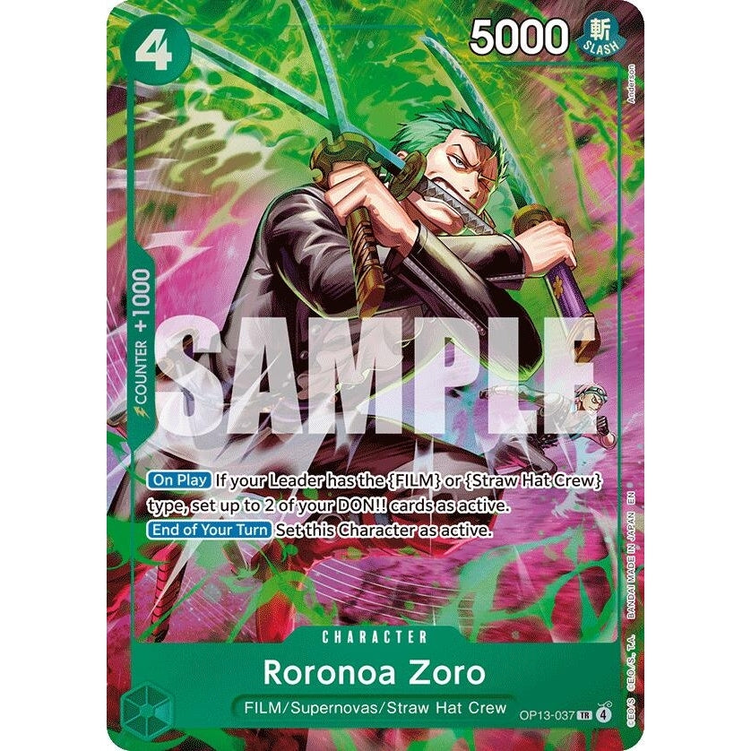 Roronoa Zoro (OP13-037) (OP13-037) (Adventure on Kami's Island) - PokéBox Australia