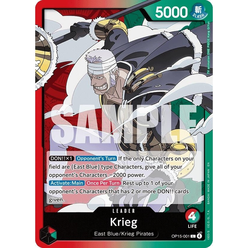 Krieg (OP15-001) (OP15-001) (Adventure on Kami's Island) - PokéBox Australia