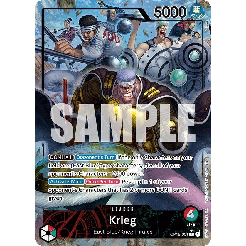 Krieg (OP15-001) (Alternate Art) (OP15-001) (Adventure on Kami's Island) - PokéBox Australia