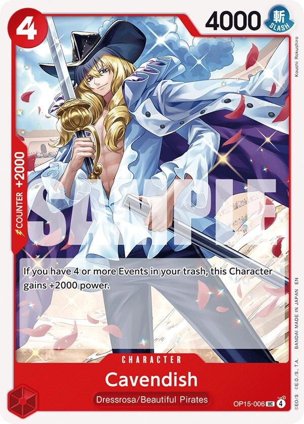 Cavendish (OP15-006) (Adventure on Kami's Island) - PokéBox Australia