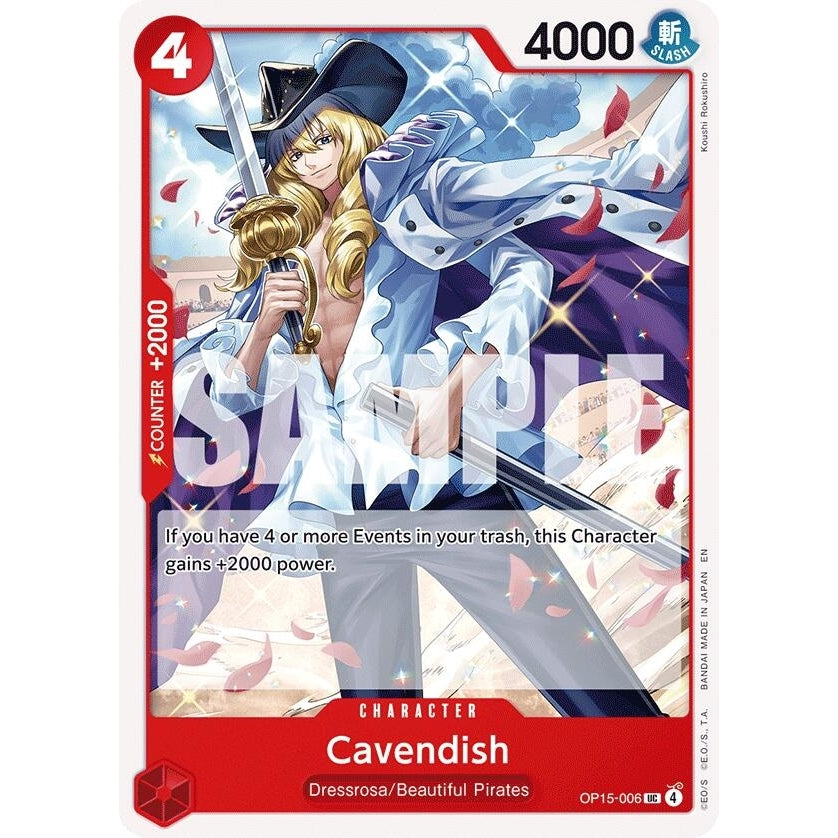 Cavendish (OP15-006) (Adventure on Kami's Island) - PokéBox Australia