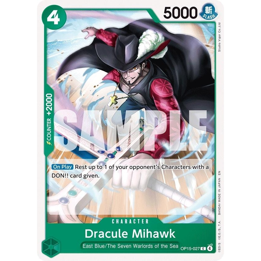 Dracule Mihawk (OP15-027) (Adventure on Kami's Island) - PokéBox Australia