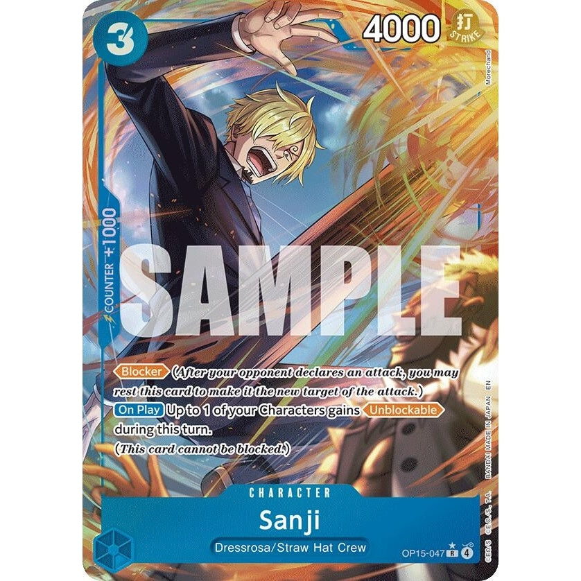 Sanji (OP15-047) (Alternate Art) (OP15-047) (Adventure on Kami's Island) - PokéBox Australia