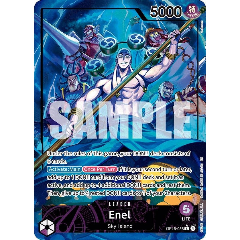 Enel (OP15-058) (Alternate Art) (OP15-058) (Adventure on Kami's Island) - PokéBox Australia