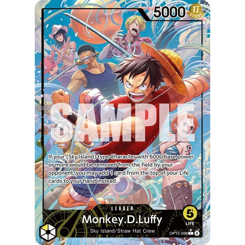 Monkey.D.Luffy (OP15-098) (Alternate Art) (OP15-098) (Adventure on Kami's Island) - PokéBox Australia