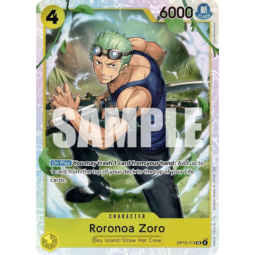 Roronoa Zoro (OP15-113) (OP15-113) (Adventure on Kami's Island) - PokéBox Australia
