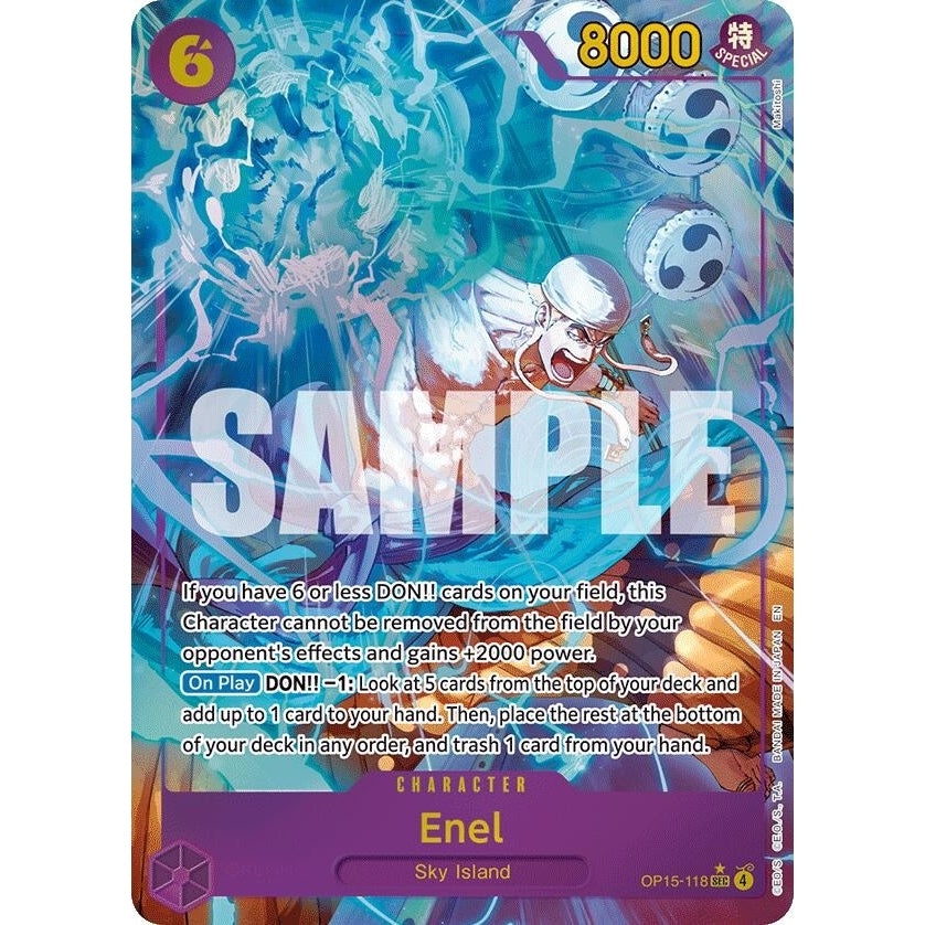 Image for Enel (OP15-118) (Alternate Art) (OP15-118) (Adventure on Kami's Island) - One Piece Card Game