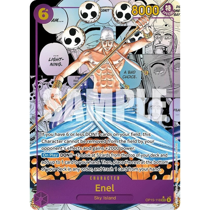 Enel (OP15-118) (Manga) (OP15-118) (Adventure on Kami's Island) - PokéBox Australia