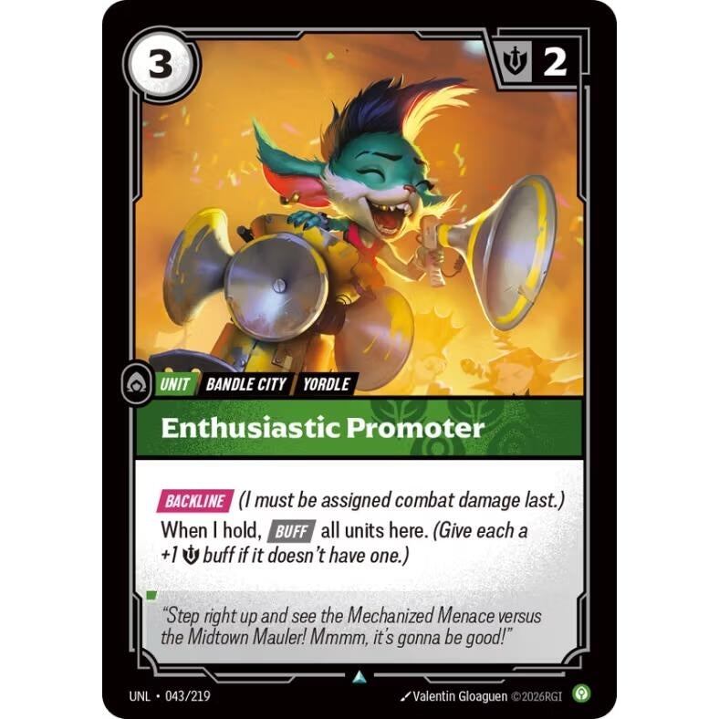 Image for Enthusiastic Promoter (043/219) (Unleashed) - Riftbound: League of Legends Trading Card Game