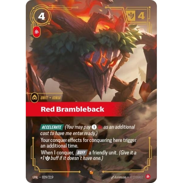 Image for Red Brambleback (029/219) (Unleashed) - Riftbound: League of Legends Trading Card Game