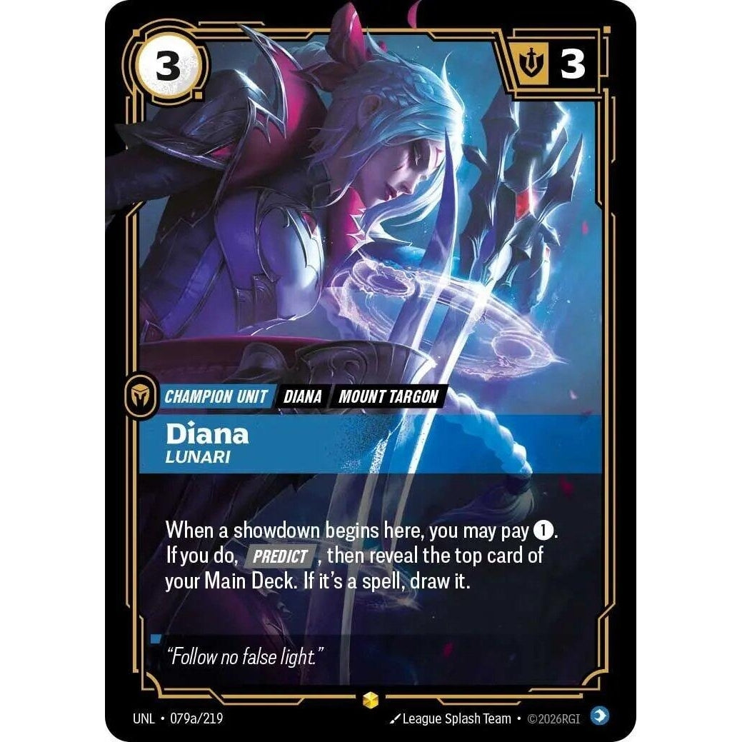 Image for Diana - Lunari (Alternate Art) (079a/219) (Unleashed) - Riftbound: League of Legends Trading Card Game