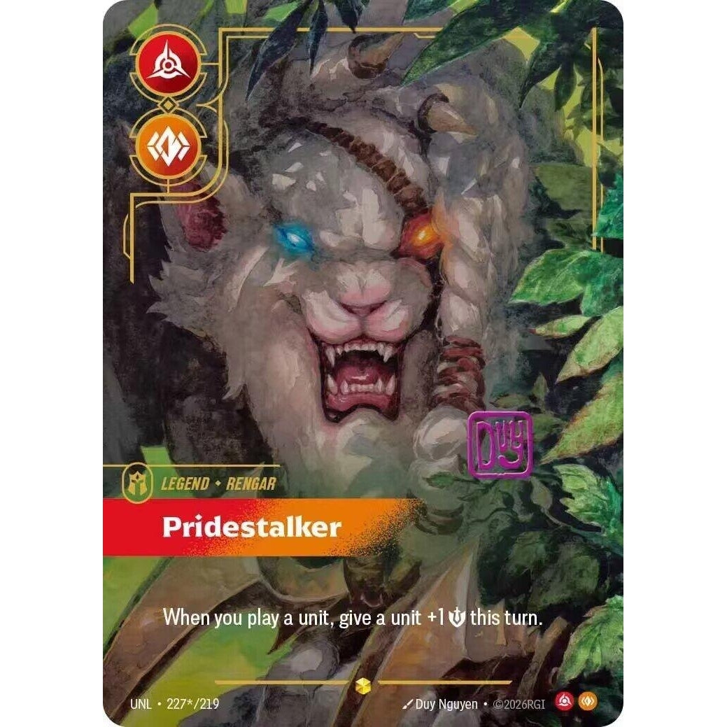 Image for Rengar - Pridestalker (Signature) (227*/219) (Unleashed) - Riftbound: League of Legends Trading Card Game