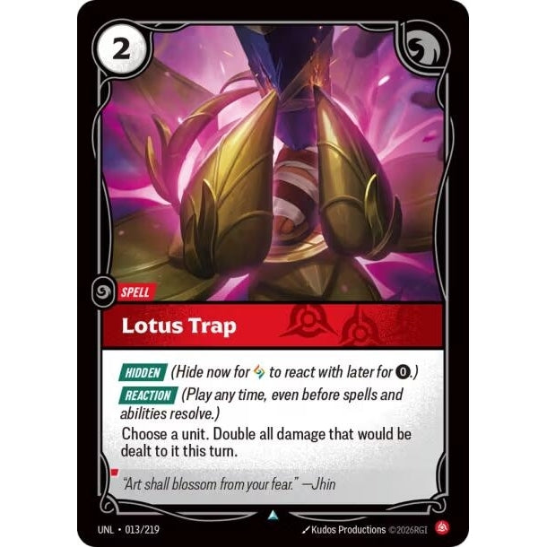 Image for Lotus Trap (013/219) (Unleashed) - Riftbound: League of Legends Trading Card Game