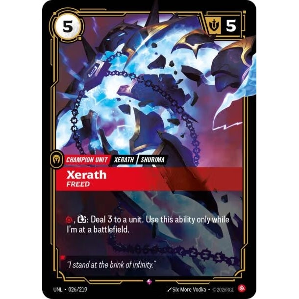 Image for Xerath - Freed (026/219) (Unleashed) - Riftbound: League of Legends Trading Card Game