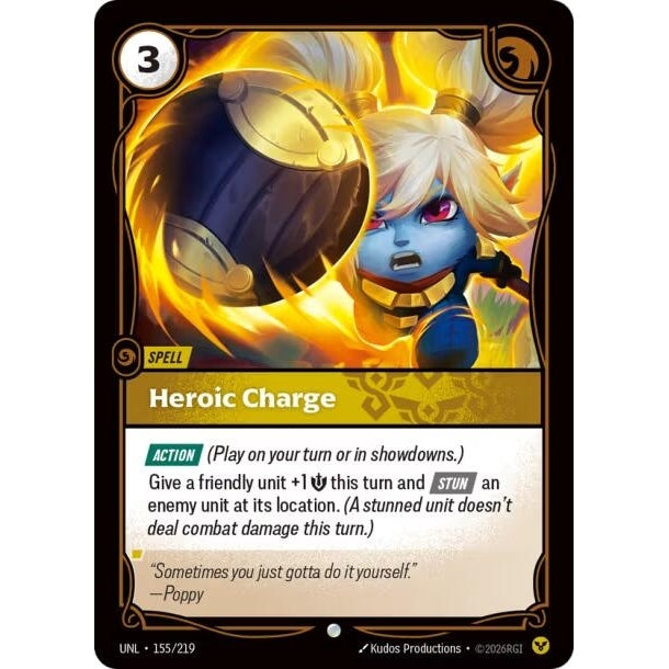 Image for Heroic Charge (155/219) (Unleashed) - Riftbound: League of Legends Trading Card Game