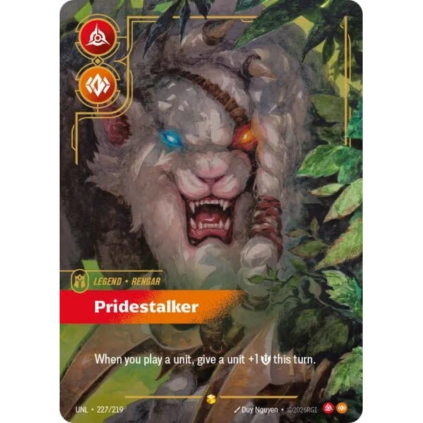 Image for Rengar - Pridestalker (Overnumbered) (227/219) (Unleashed) - Riftbound: League of Legends Trading Card Game