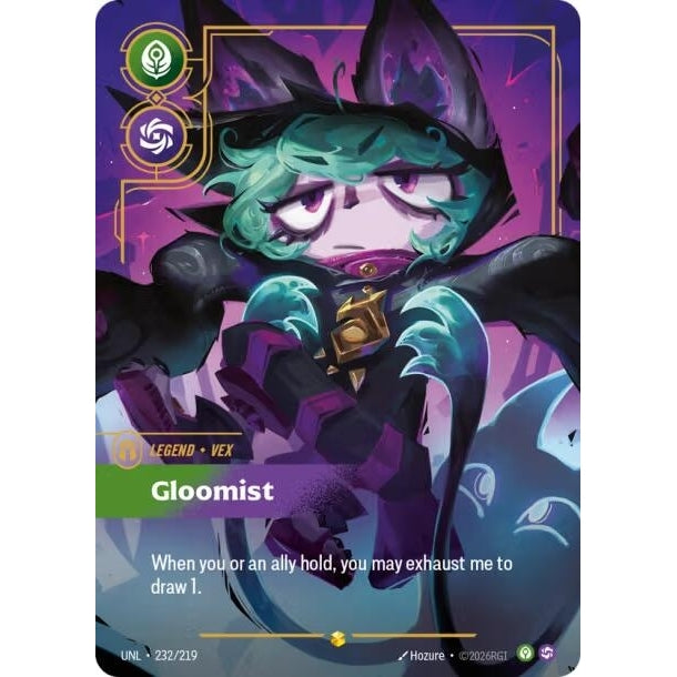 Image for Vex - Gloomist (Overnumbered) (232/219) (Unleashed) - Riftbound: League of Legends Trading Card Game