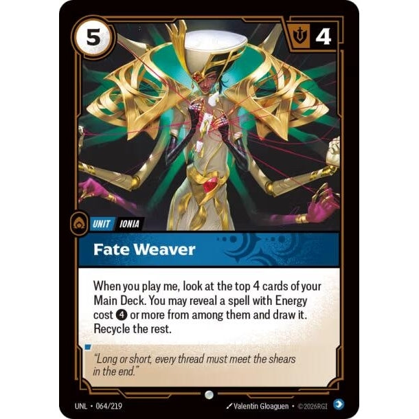 Image for Fate Weaver (064/219) (Unleashed) - Riftbound: League of Legends Trading Card Game