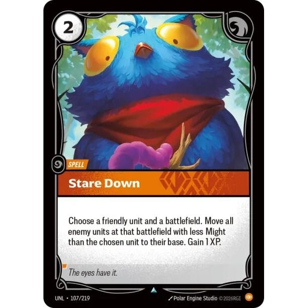 Image for Stare Down (107/219) (Unleashed) - Riftbound: League of Legends Trading Card Game