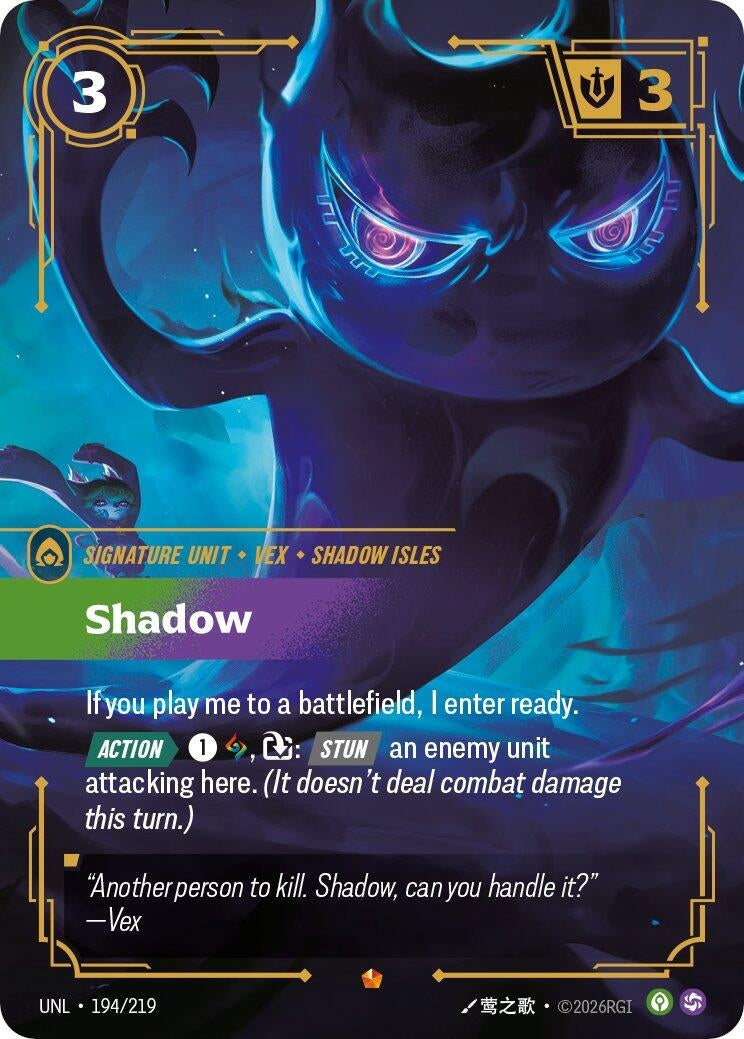 Image for Shadow (194/219) (Unleashed) - Riftbound: League of Legends Trading Card Game