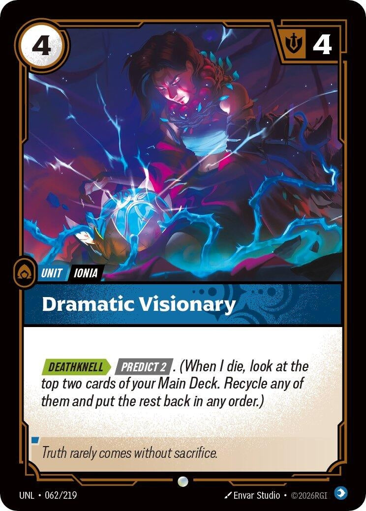 Image for Dramatic Visionary (062/219) (Unleashed) - Riftbound: League of Legends Trading Card Game