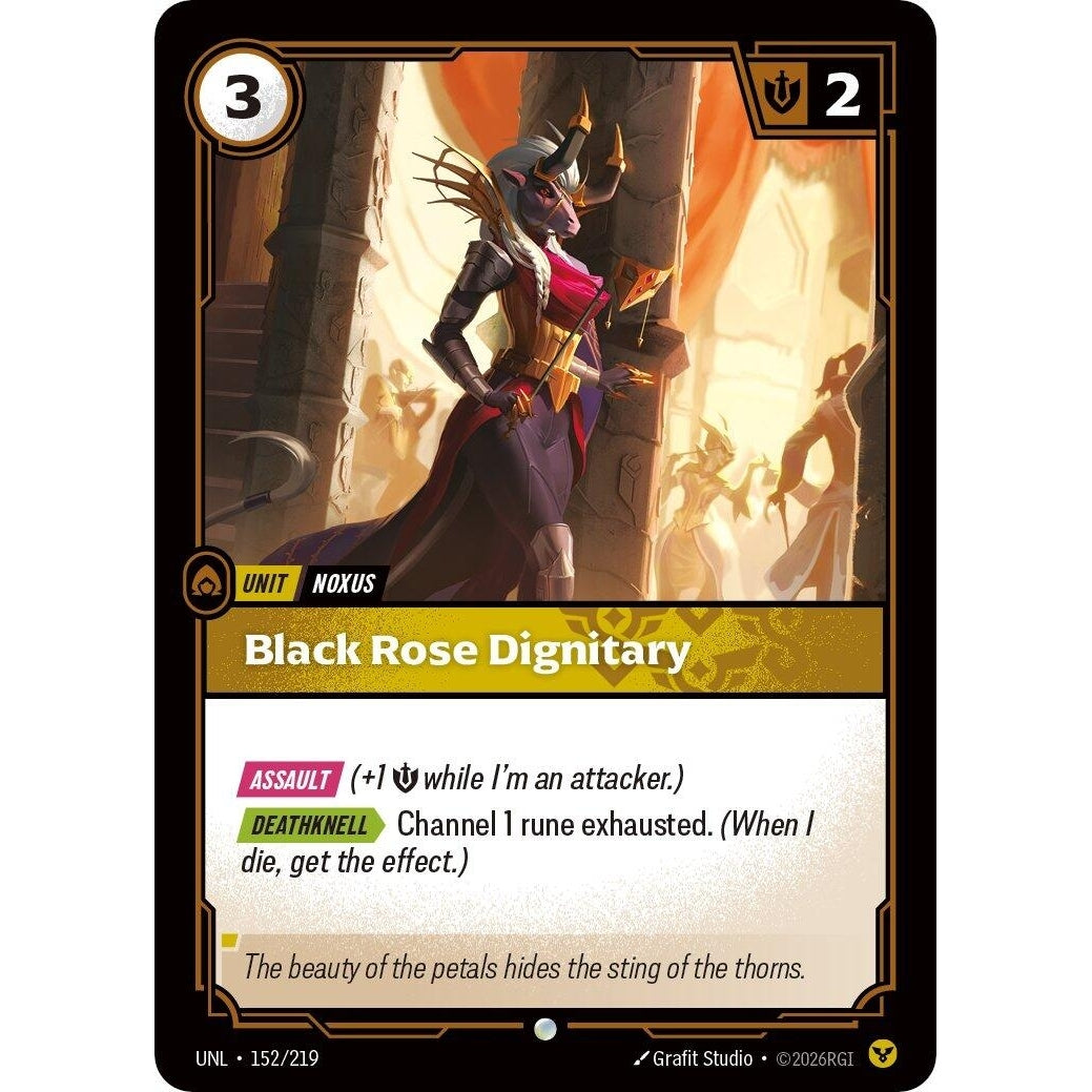 Image for Black Rose Dignitary (152/219) (Unleashed) - Riftbound: League of Legends Trading Card Game