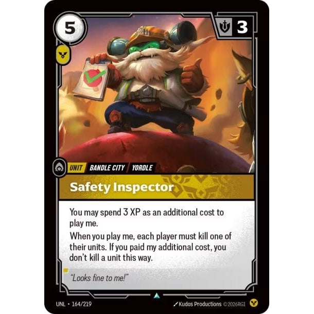 Image for Safety Inspector (164/219) (Unleashed) - Riftbound: League of Legends Trading Card Game