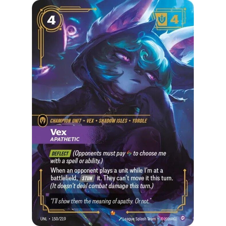 Image for Vex - Apathetic (150/219) (Unleashed) - Riftbound: League of Legends Trading Card Game